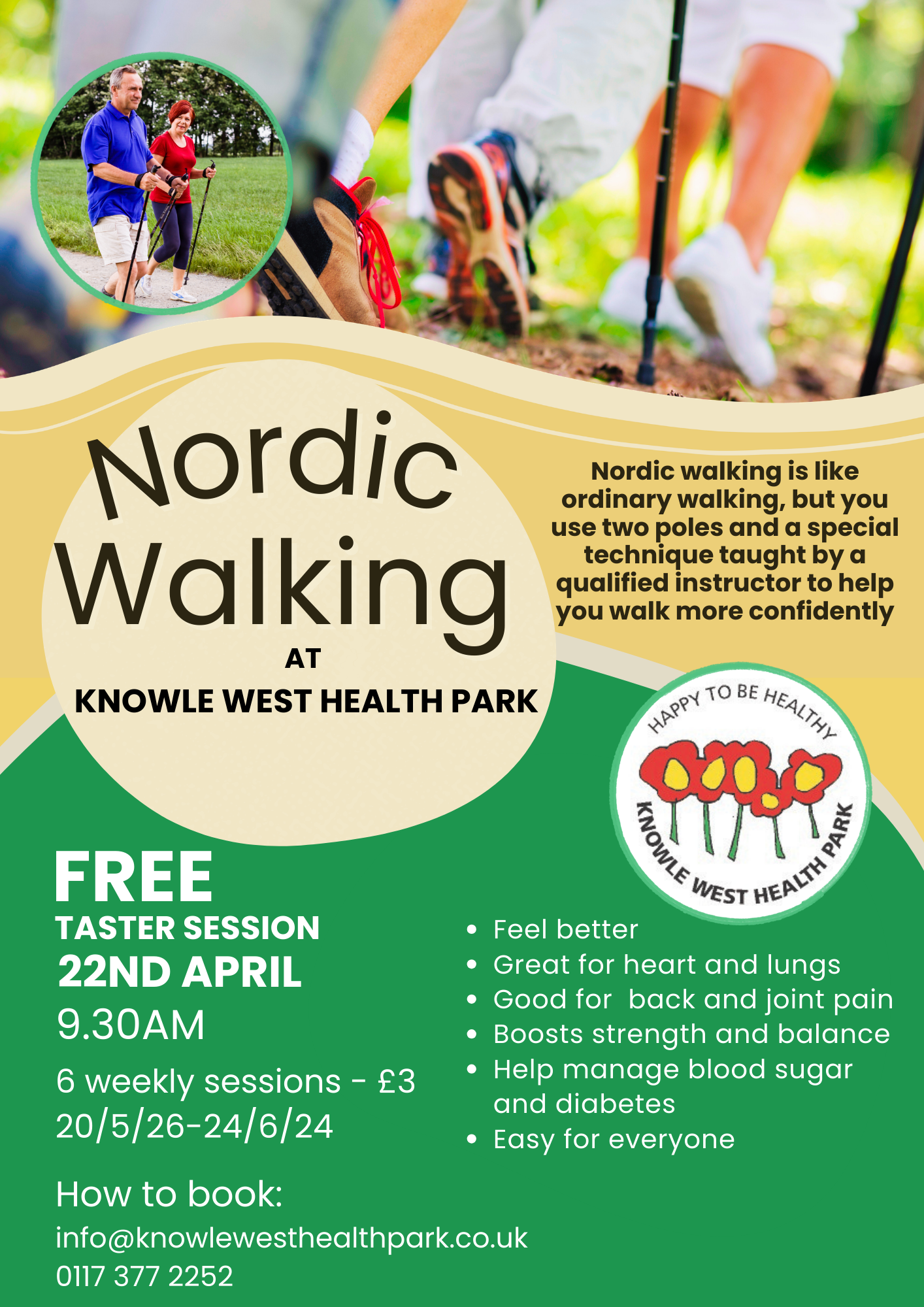 Nordic walking taster poster